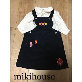 ミキハウス(mikihouse)のMIKIHOUSE ワンピース ジャンパースカート　100(ワンピース)