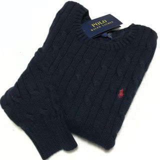 ポロラルフローレン(POLO RALPH LAUREN)の＊りこママ様 専用＊S/140 新品✨N ケーブルニット コットンセーター(ニット)