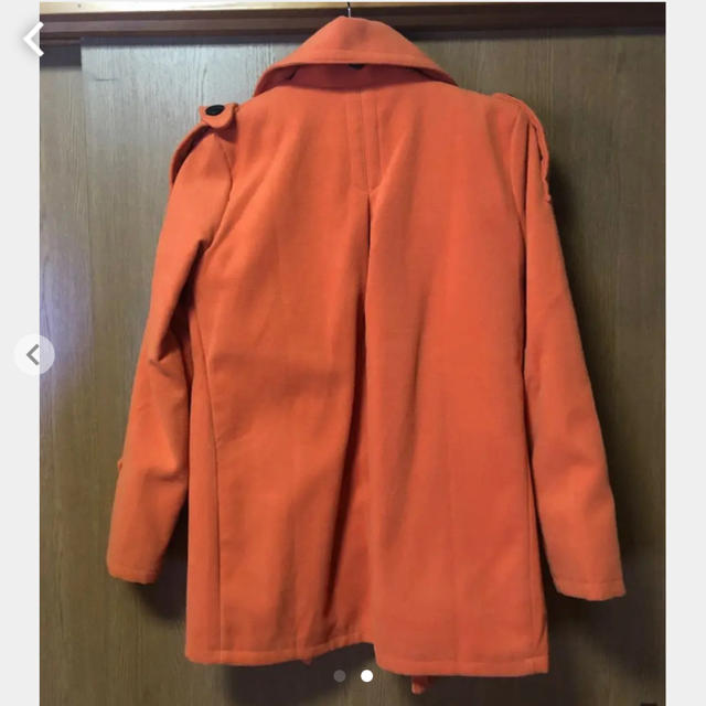 しまむら(シマムラ)の【未使用】オレンジピーコート レディースのジャケット/アウター(ピーコート)の商品写真