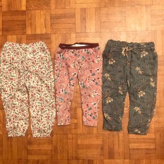 ザラキッズ(ZARA KIDS)のザラキッズ　花柄パンツ　セット　3歳サイズ(パンツ/スパッツ)