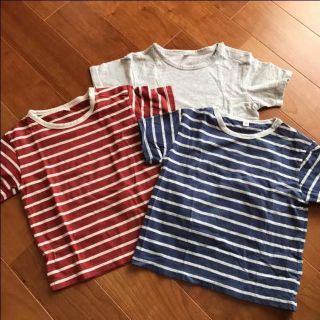 ムジルシリョウヒン(MUJI (無印良品))の無印良品 Tシャツ 3点セット 男女兼用 90(Tシャツ/カットソー)