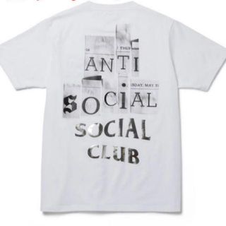 フラグメント(FRAGMENT)のFRAGMENT x ANTI SOCIAL SOCIAL CLUB 白XL(Tシャツ/カットソー(半袖/袖なし))