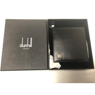 ダンヒル(Dunhill)の【未使用品】dunhill ダンヒル 2つ折り財布 黒(折り財布)