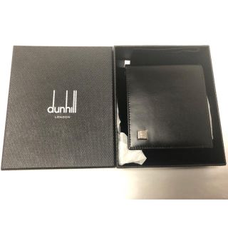 ダンヒル(Dunhill)の【未使用品】dunhill ダンヒル 2つ折り財布 黒(折り財布)