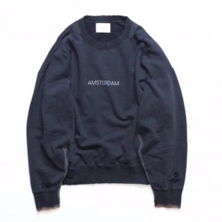 コモリ(COMOLI)のstein OVERSIZED REBUILD SWEAT LS (NAVY)(スウェット)