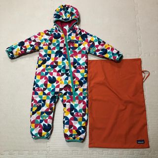 パタゴニア(patagonia)のpatagonia ベビー リバーシブル ジャンプスーツ 袋付き 6-12M(カバーオール)