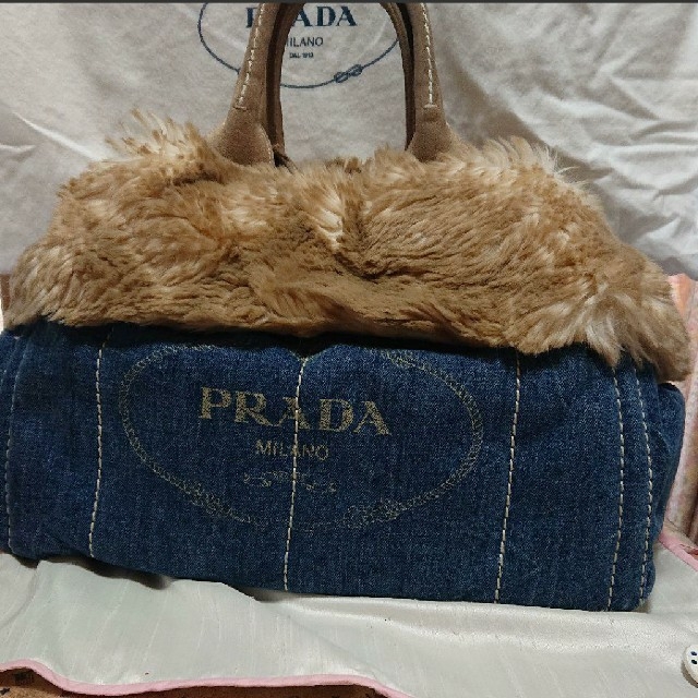 専用です!PRADAカナパ ファー付 トートです♪ | www.barryshairstudio.ie