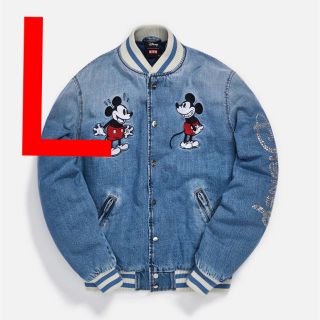 ディズニー(Disney)のKITH X DISNEY DENIM VARSITY JACKET Lサイズ(Gジャン/デニムジャケット)