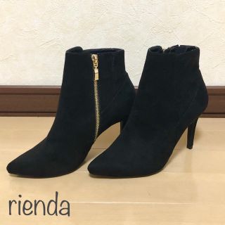 リエンダ(rienda)の［値段交渉OK］rienda  新品 インサイドZIP ショートブーツ(ブーツ)