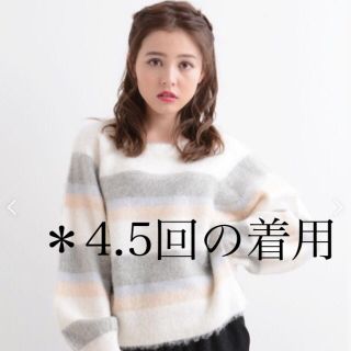 マジェスティックレゴン(MAJESTIC LEGON)のふわふわパターンニットプルオーバー(ニット/セーター)