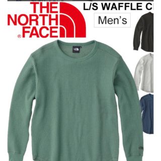 ザノースフェイス(THE NORTH FACE)の新品未使用 ノースフェイス ロングスリーブワッフルクルー ダックグリーン XL(スウェット)