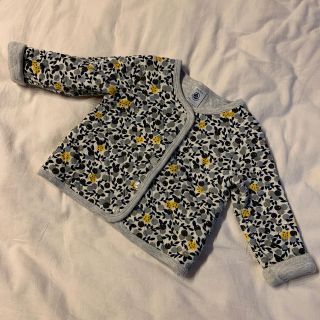 プチバトー(PETIT BATEAU)の美品　プチバトー　キルティング　ジャケット　12m (カーディガン/ボレロ)