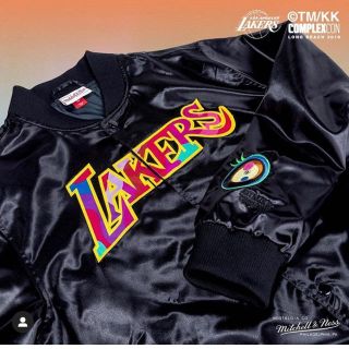 ミッチェルアンドネス(MITCHELL & NESS)の★www様専用★LA LakersxTMKKxCC satin jacket (ナイロンジャケット)