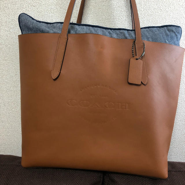 Coach牛革トートバッグ