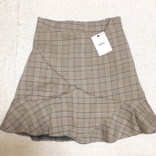 GRL(グレイル)のグレンチェックフリルヘムスカート レディースのスカート(ミニスカート)の商品写真
