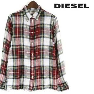 ディーゼル(DIESEL)のディーゼル DIESEL 新品 長袖シャツ ガーゼ素材 チェック柄 ネルシャツ(シャツ/ブラウス(長袖/七分))