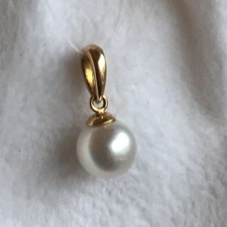 ミキモト(MIKIMOTO)のえむ様 ご購入 約7mm ミキモト パール k18リメイク ペンダントトップ(ネックレス)