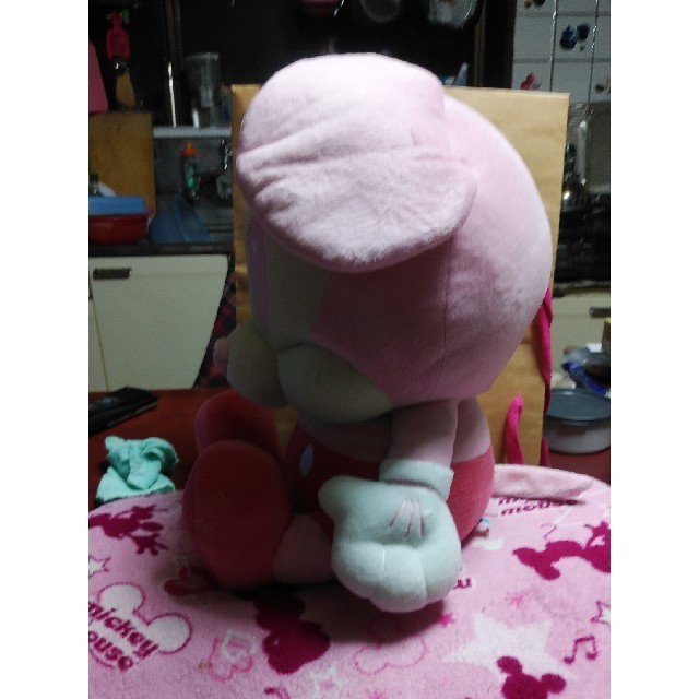 Disney(ディズニー)のミッキーマウス(レア)ピンク色　最終値下げセール100円引きさせて頂きました。 エンタメ/ホビーのおもちゃ/ぬいぐるみ(ぬいぐるみ)の商品写真