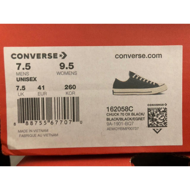 CONVERSE(コンバース)の韓国購入 限定 converse チャックテイラー CT70 26cm メンズの靴/シューズ(スニーカー)の商品写真