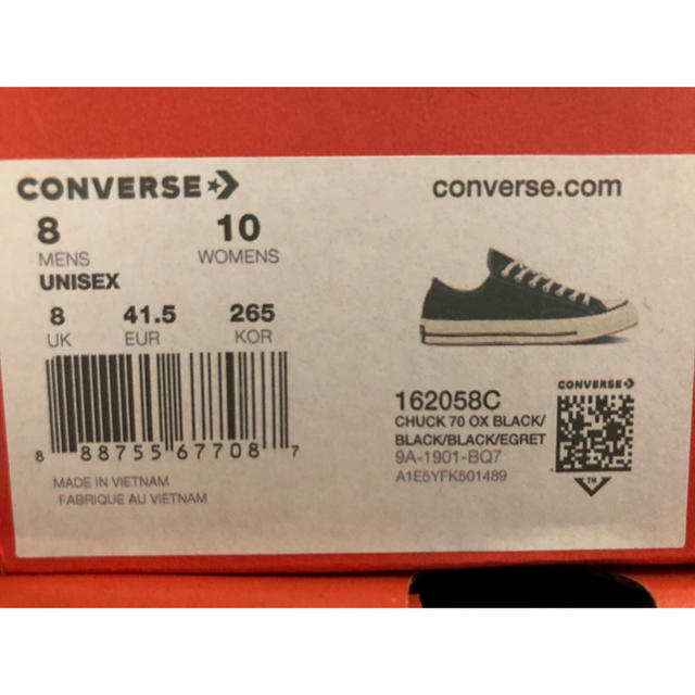 CONVERSE(コンバース)の韓国購入 限定 converse チャックテイラー CT70 26.5cm メンズの靴/シューズ(スニーカー)の商品写真