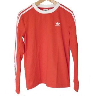 アディダス(adidas)の新品◆(Ｍ)アディダス 赤トレフォイルモノグラム3stロンT(Tシャツ(長袖/七分))