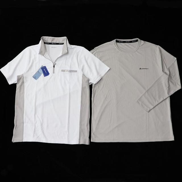 (新品)Phiten ロンT ハーフジップ 2点セット アクアチタン 回復