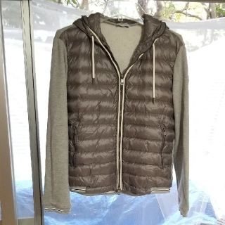 モンクレール(MONCLER)のMONCLER　ダウンスウェットブルゾン(ダウンジャケット)