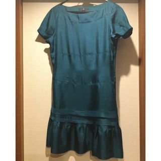 ザラ(ZARA)のえっちゃん様専用★GAP★グリーンかわいい絹シルクチュニックワンピース★中古美品(チュニック)