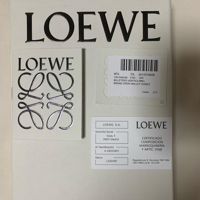 LOEWE(ロエベ)のLOEWE ビックエンブレムウォレット レディースのファッション小物(財布)の商品写真