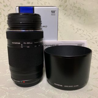 オリンパス(OLYMPUS)のOLYMPUS  75-300mm 望遠ズームレンズ  ※純正フード付き(レンズ(ズーム))