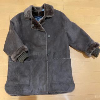 ザラキッズ(ZARA KIDS)の１２８㎝　7ー8歳用　ブラウンムートン風コート(コート)