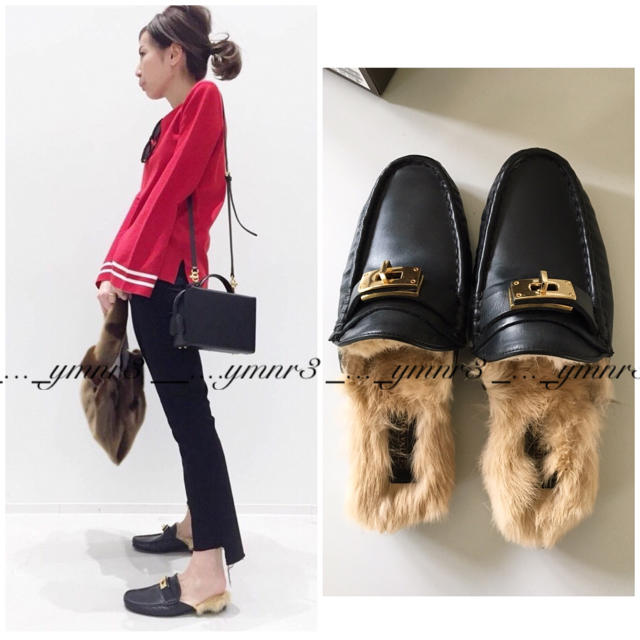 アパルトモン CAMINANDO ファー付きローファー アパルトモン CAMINANDO ファー付きローファー