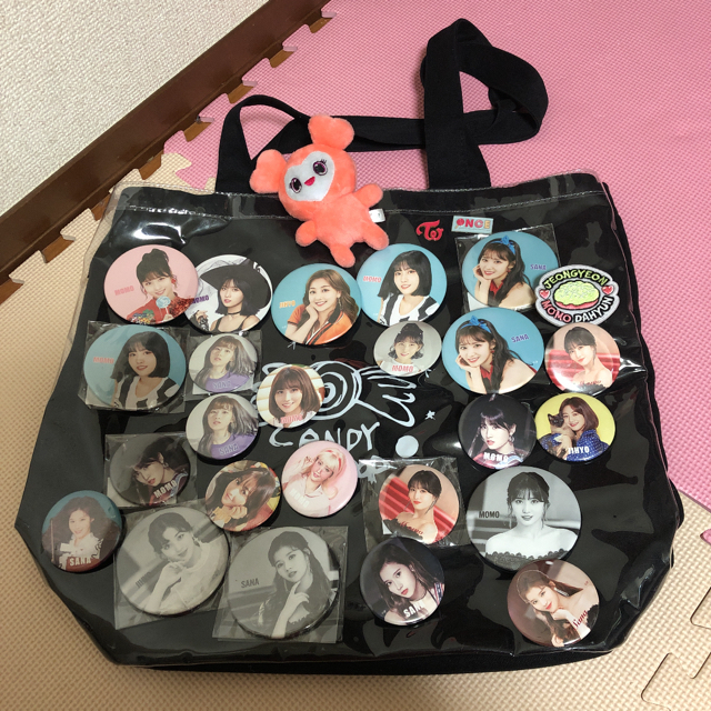 TWICE 缶バッジ トートバッグセット