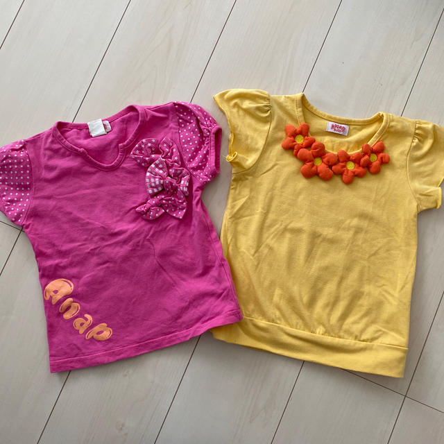 ANAP Kids(アナップキッズ)のANAP kids Tシャツセット　100cm キッズ/ベビー/マタニティのキッズ服男の子用(90cm~)(Tシャツ/カットソー)の商品写真
