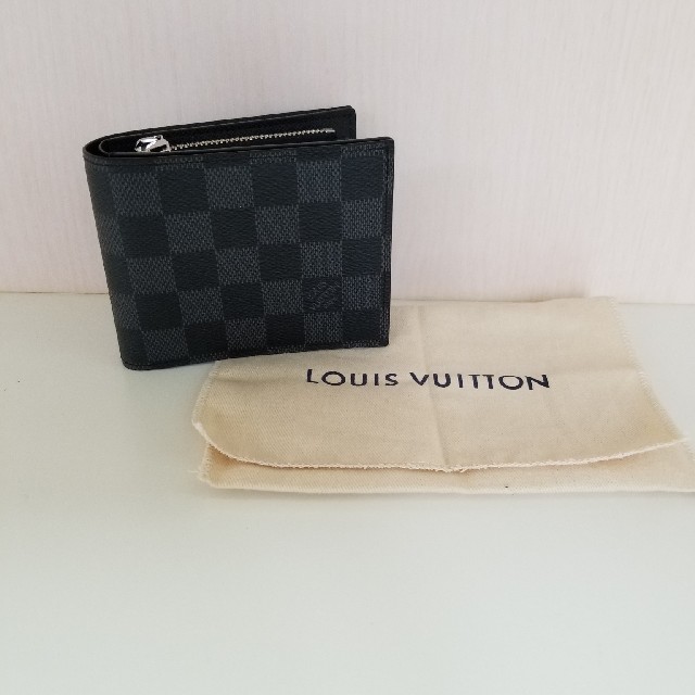 LOUIS VUITTON(ルイヴィトン)のルイヴィトン　ダミエ·グラフィットポルトフォイユアメリゴ メンズのファッション小物(折り財布)の商品写真