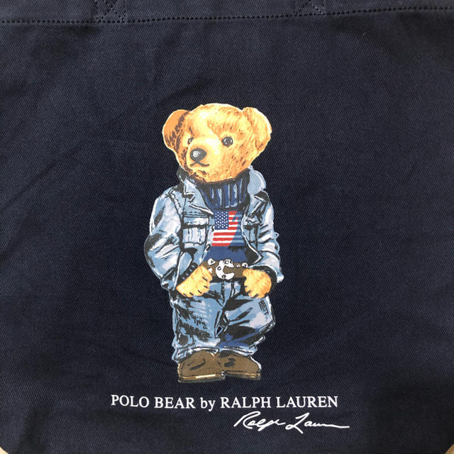 Ralph Lauren(ラルフローレン)のポロベア ネイビー　トート　エコバッグ レディースのバッグ(エコバッグ)の商品写真