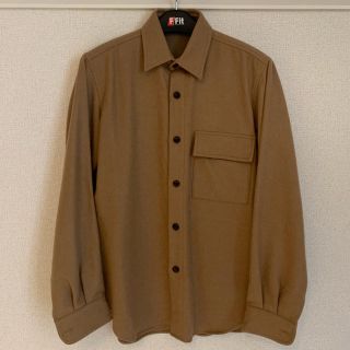 コモリ(COMOLI)のAURALEE オーラリー CPOシャツ キャメル AWファーストシーズン(シャツ)