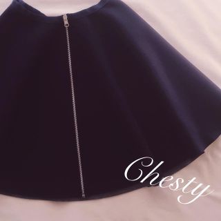 チェスティ(Chesty)のchesty リバーシブルスカート美品(ひざ丈スカート)