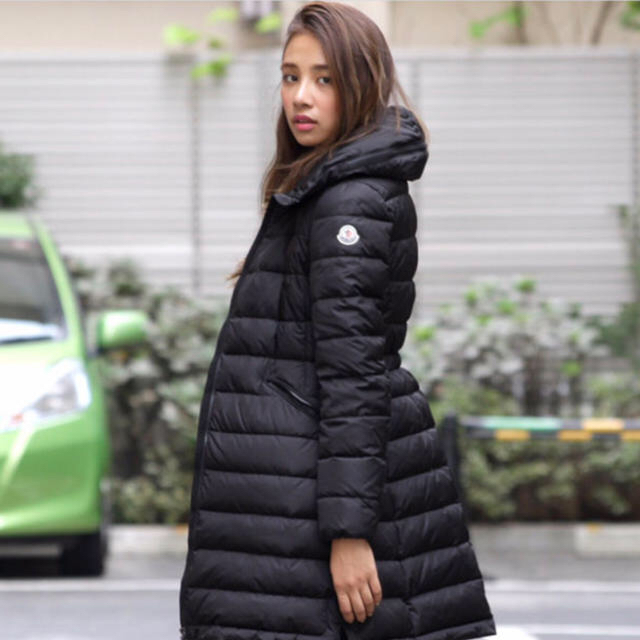 美品　モンクレール　フラメッテ　黒　0 王道　moncler flammette