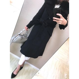 【美品✨】定価10万円❤️マテリア✨サイズ36✨フォックスファー付アンゴラコート