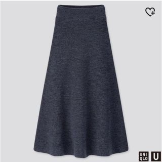 ユニクロ(UNIQLO)のユニクロ＊メランジフレアスカート(ロングスカート)