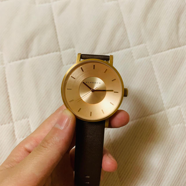 KLASSE14メンズ時計 腕時計 ブラウンゴールド 美品