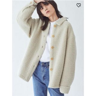 ユニクロ(UNIQLO)のボアフリースショートコート Ｌ(ムートンコート)