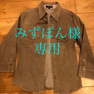 バーバリー(BURBERRY)の【みずぽん様専用】ジーンズ生地 シャツ BURBERRY  38サイズ(その他)