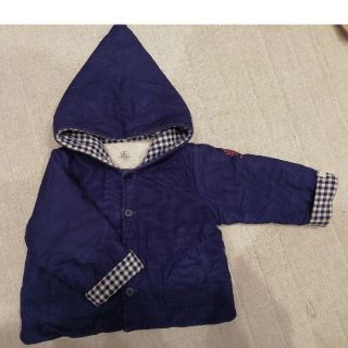 プチバトー(PETIT BATEAU)のプチバトー　小人コート　チェック(ジャケット/コート)