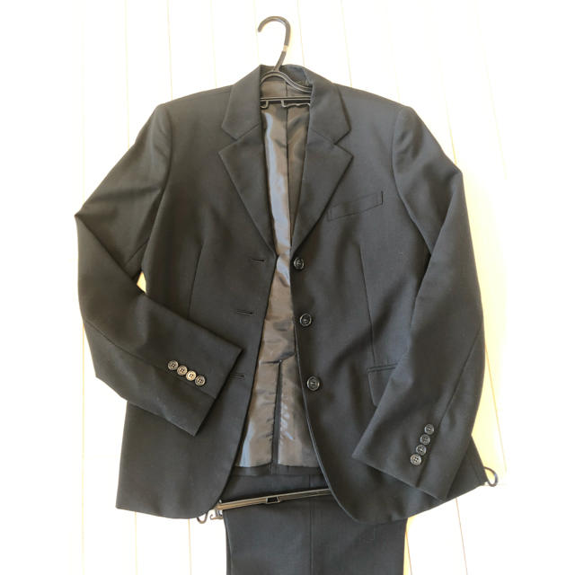 青山(アオヤマ)のパンツスーツ 黒 13号 レディースのフォーマル/ドレス(スーツ)の商品写真