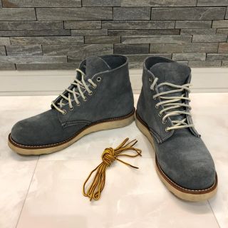 レッドウィング(REDWING)のたくあん様専用　REDWINGプレーンスウェードブルーグレー８1/2D(ブーツ)