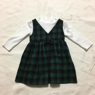 イオン(AEON)の着用1回　ワンピース　80センチ　制服ライク(ワンピース)