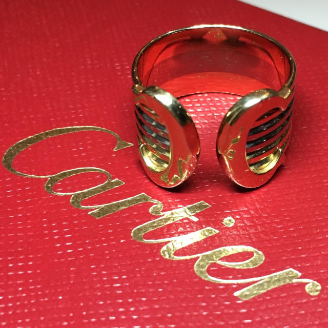 Cartier - キラキラ。美品！ ☆カルティエ☆ 2Cリング・3カラーゴールド 指輪