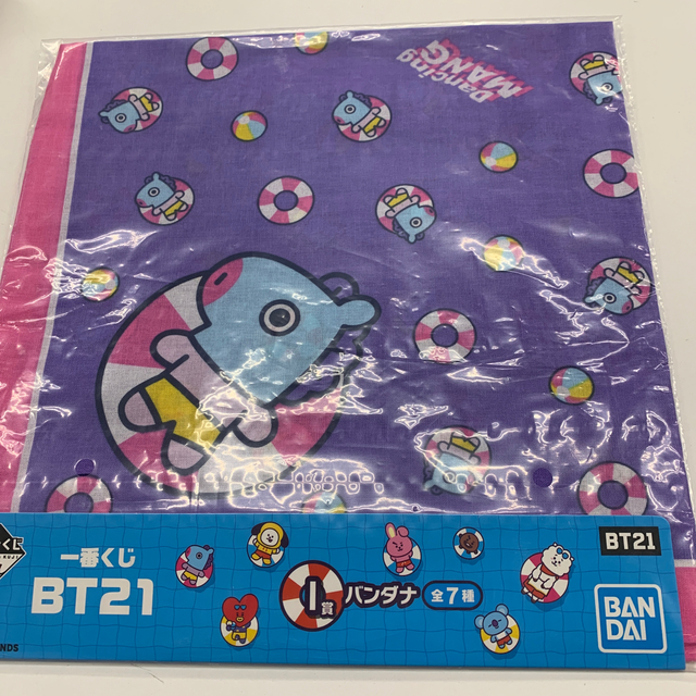 BANDAI(バンダイ)の★新品未開封　一番くじ　BT 21  バンダナ‼️ エンタメ/ホビーのおもちゃ/ぬいぐるみ(キャラクターグッズ)の商品写真